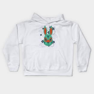 Year Of The Rabbit blue Kids Hoodie